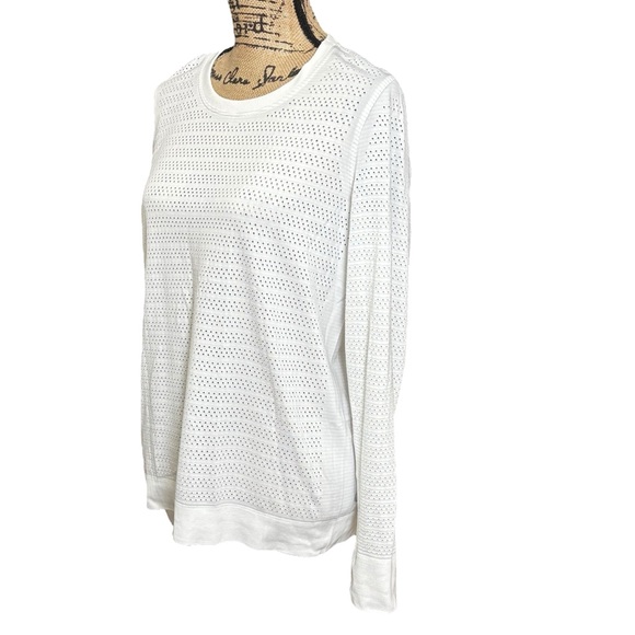 Lululemon Swiftly Breathe Long Sleeve Squad Top Shirt White Size 10 Running Gym - Picture 4 of 6